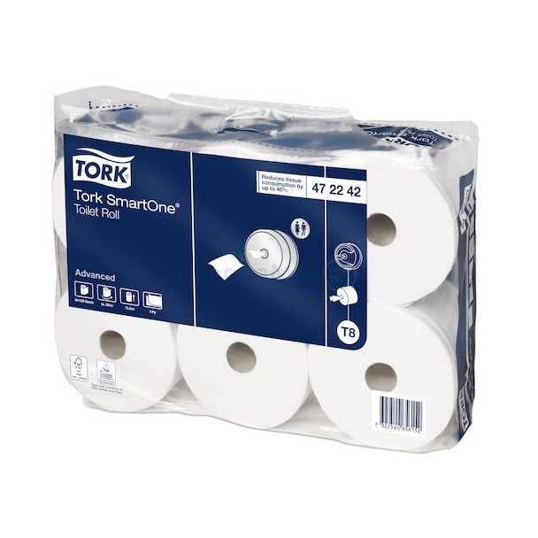 Toiletpapier SmartOne TORK T8 2L 207m - 6rl