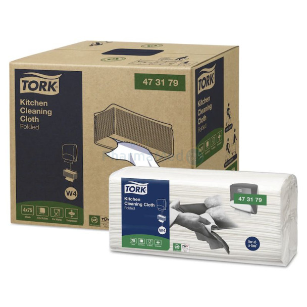 Papier non tissé TORK KITCHEN 35.5x41.5cm - 4x75pc