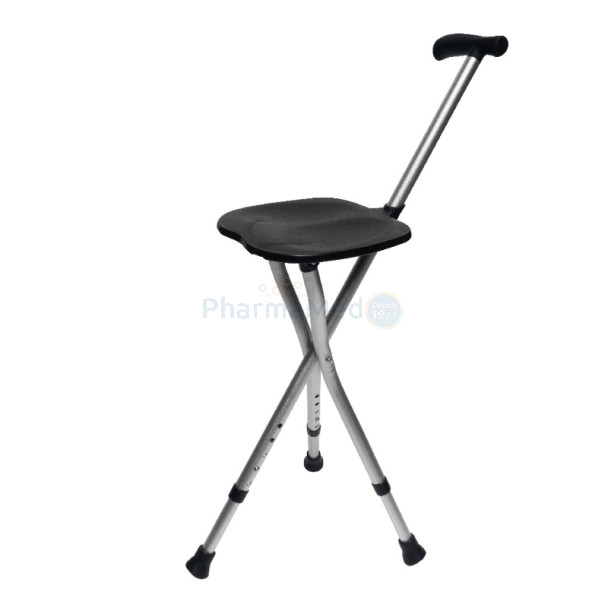 Canne siège pliante - Max 136kg