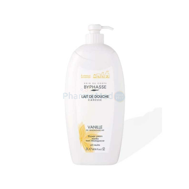 BYPHASSE Caresse lait de douche - Fleur de vanille 1L