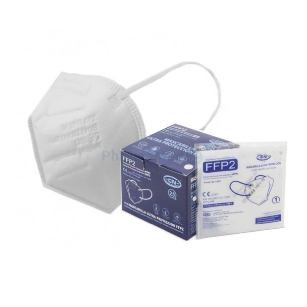 Masque FFP2 ENMED CE2841 - Blanc - 50pc