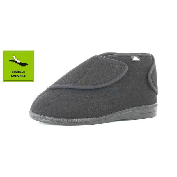 Pantoufles velcro GARY Noir - 38