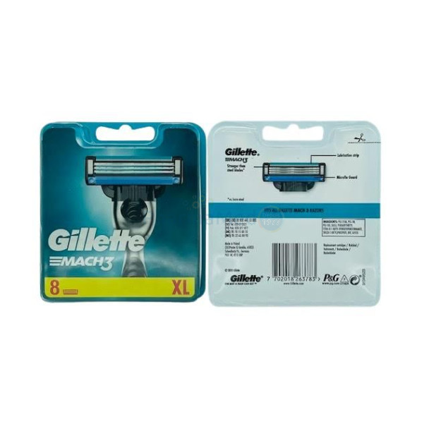 GILLETTE MACH3 Lames XL - 8 lames