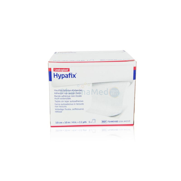 Hypafix adhésif non tissé blanc - 10cm x 10m - 1rlx