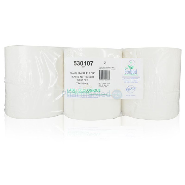 Bobines midi 450 - 2x19gr - 20cm 2 plis - 450x30cm (1rl)