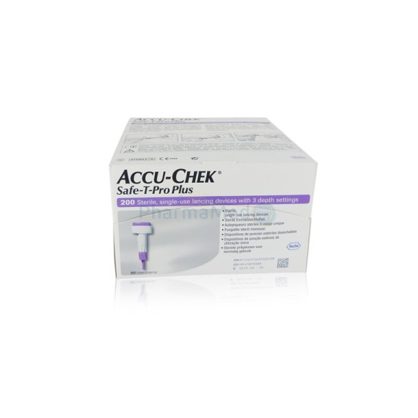 ACCU CHEK SAFE-T-PRO PLUS lancettes (200pc)