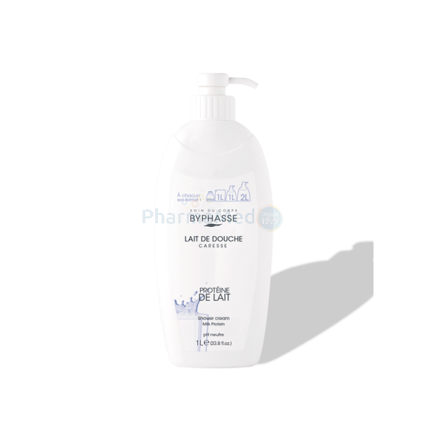 BYPHASSE Caresse lait de douche - Protéine de lait 1L