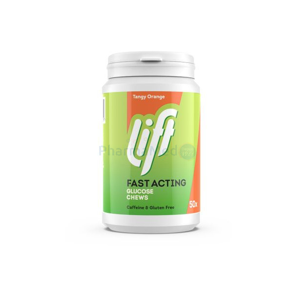 Lift snelwerkende glucose tabletten sinaasappel - 50st