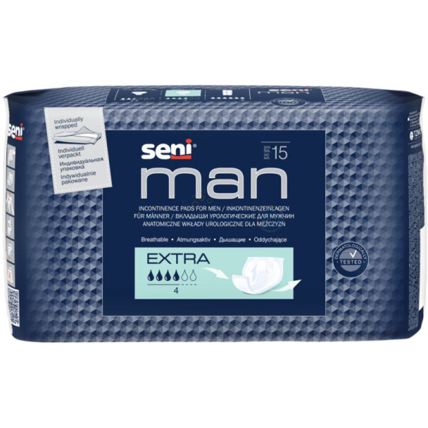 SENI MAN Men inlegverbanden Extra 4D- 15st