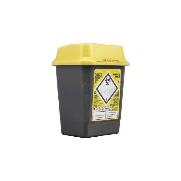 Collecteur d'aiguilles 5L SharpSafe couvercle avec clapet - 1pc