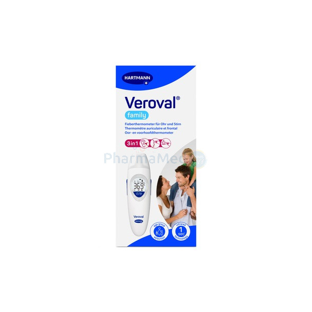 VEROVAL Thermomètre infrarouge 2 en 1 - 1pc