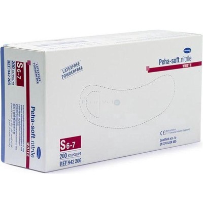 Gants PEHA SOFT nitrile blanc Small - 200pc