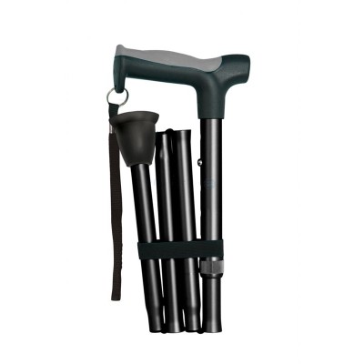 Canne pliable réglable 81-94 cm noire   (1pc)