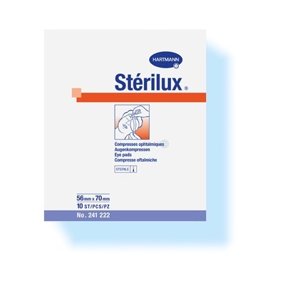 STERILUX compresse oculaire. 56x70 st. - 10pc