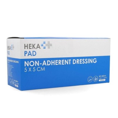 Comp. non adh. HEKA 5x5cm - 100pc