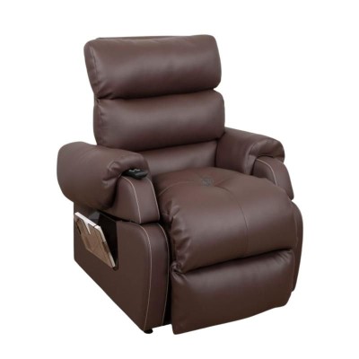Fauteuil releveur COCOONG1, 1 moteur, L:50cm P:45/55 - Chocolat