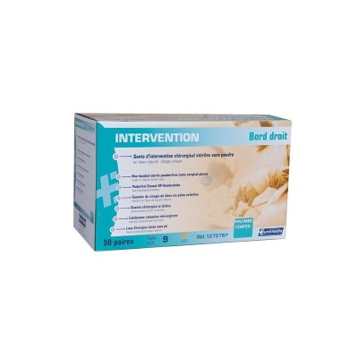 Gants d'examen EUROMEDIS non poudrés ST T6.5 - 50 paires