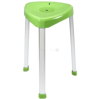 Tabouret de douche d'angle vert - 1pc