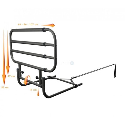 Barrière de lit réglable rabattable ....(1pc)