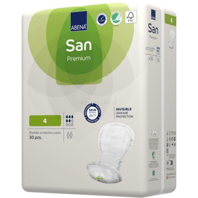 ABENA SAN 4 Premium Couche anatomique - 800ml/5G - 30pc