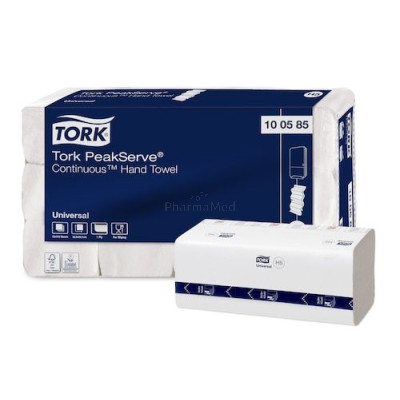 Tork peakserve Ess. mains blanc 1 pli 20 x 20cm H5 (12x410)
