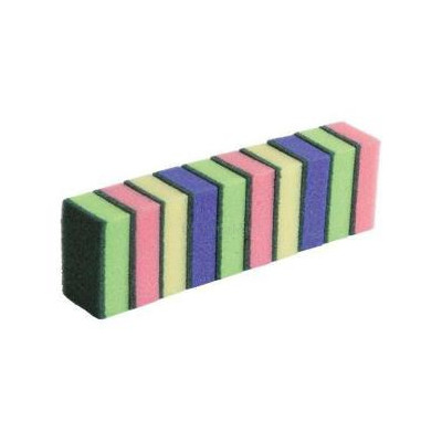 Éponges à récurer colorées 9x6x3cm - 10 pc