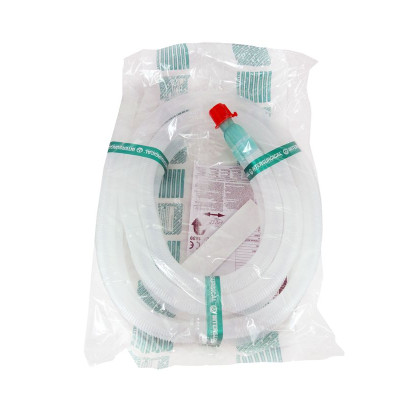Flextube circuit respiratoir 22mm L2,4m annelée - 15pc