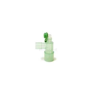 Raccord coudé fixe 22M/15F-15M + prise luer lock a