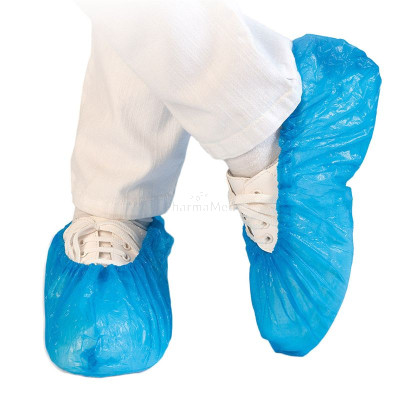 Protège chaussures plast. bleu - 1000pc