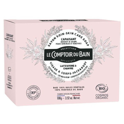 Le comptoir du bain - Savon solide lait d'avoine - 100gr