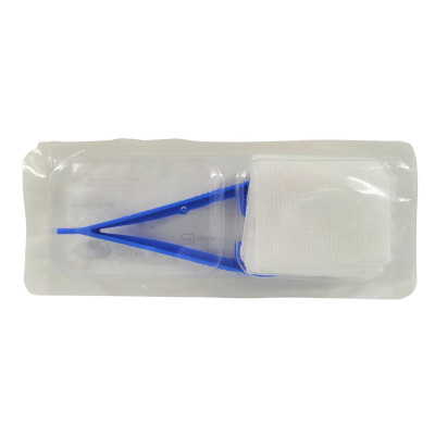 Set à pansement MEDISET COMPACT - 214 - 5 compresses / 1 pince