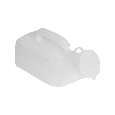 Urinal homme + couvercle capuchon bleu (1pc)