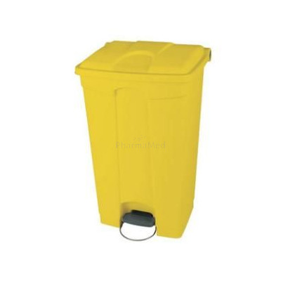 Collecteur à pédale jaune - 90L