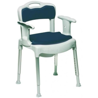 Chaise  percée ETAC SWIFT régl. + accoudoirs