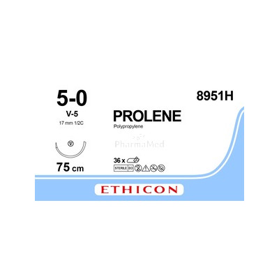 ETHICON PROLENE 5/0 8951H V-5 75cm - 36fils