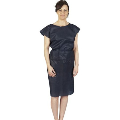 Chemise d'opéré PPSB sans manche opaque - Bleu nuit - Taille XL - 10x10 pc