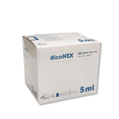 Seringues ZARYS dicoNEX luer lock - 5ml - 100pc