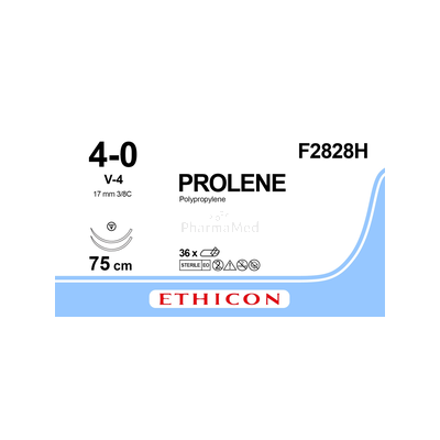 PROLENE blue USP 4/0 F2828H 2xV-4 17mm 75cm - 36 fils