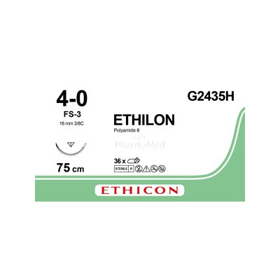 ETHILON 4/0 FS-3 3/8 16mm G2435H 75cm - 36fils
