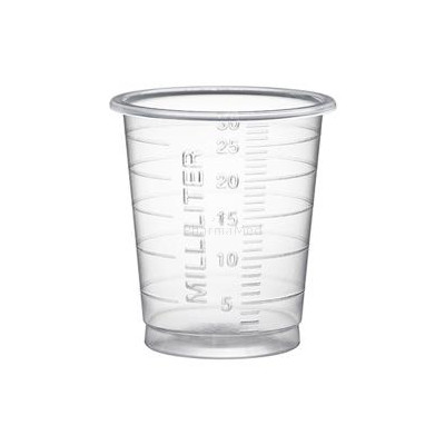 Godets hauts & étroits 30ml - transparent - 60x80pc