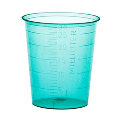Godets hauts & étroits 30ml - vert - 80pc