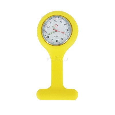 Montre infirmière Anti-choc jaune