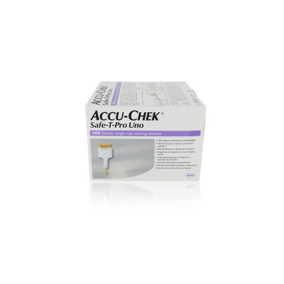 ACCU CHEK SAFE-T-PRO UNO lancettes - 200 pièces