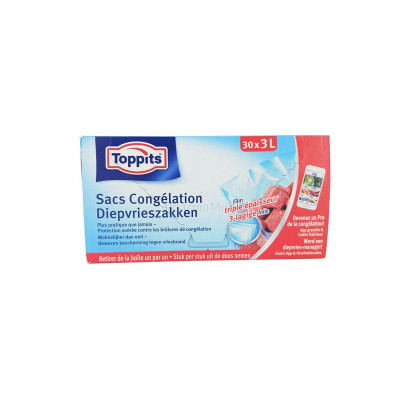 Sacs de congelation 3L - 25x32cm - 30 pièces
