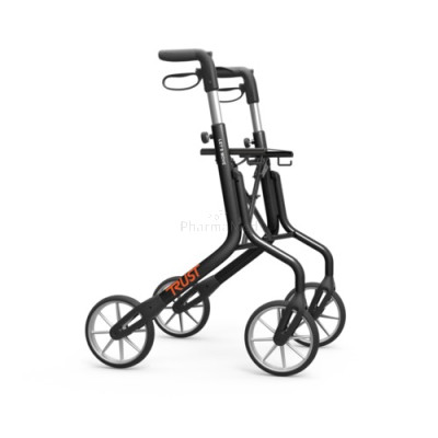 Rollator Let's Move noir - 4 roues - 1pc