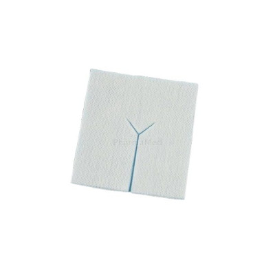 Compresses trachéo Y non-tissées stériles ZARYS - 10x10cm - 20x5pc