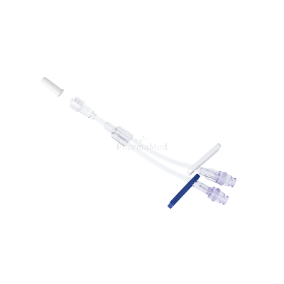 Valve sans aiguille double ligne + extension 3.0x4.0mm 15cm - 50pc