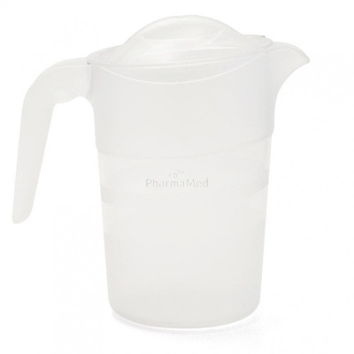 Pichet empilable 1,5L en copolyester cristal avec couvercle - 1pc