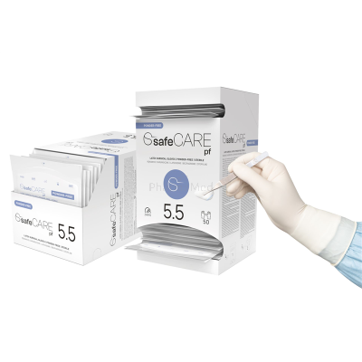 Gants de chirurgie en latex stériles SafeCare pf sans poudre - T9