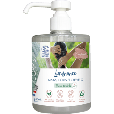 LUMINANCE savon corps et cheveux peaux sensibles > 2mois - 500ml